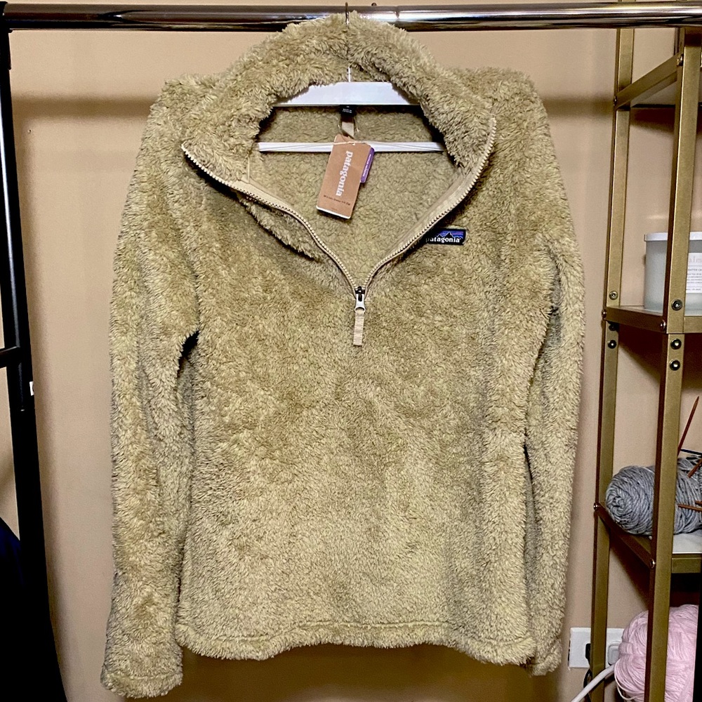 NWT Patagonia Women’s ‘Los Gatos’ 1/4 Zip Fleece Pullover | M | El Cap Khaki